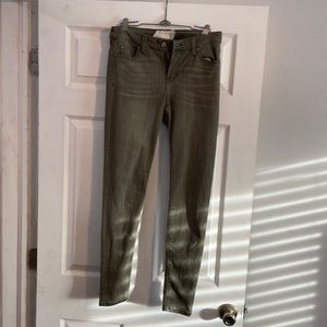 Faded altar’d state olive green skinny jeans